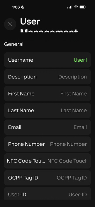 Loxone app: Add contact details