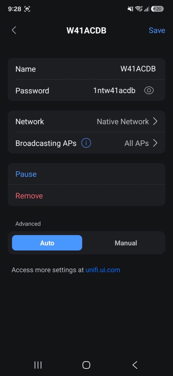 UniFi app: Reconnect every device